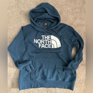 The North Face Women’s hooded sweatshirt- steel blue